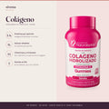 Colágeno en gomas: 1.4 g de proteína por porción, cero azúcar añadido, 14 vitaminas y minerales, tres gomas al día